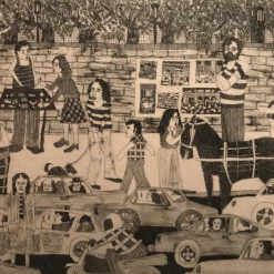 Tuxedo Park Junk Shop Fine Art Park Lark, Etching By Madeline Poster