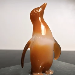 Tuxedo Park Junk Shop New Arrivals Spinach Jade Box With Chalcedony Penguin