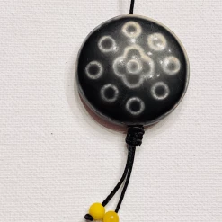 Tuxedo Park Junk Shop Tibetan Sherpa Glass Dzi Bead Necklace