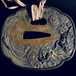 Tuxedo Park Junk Shop Meiji Japanese Bronze Tsuba Jewelry