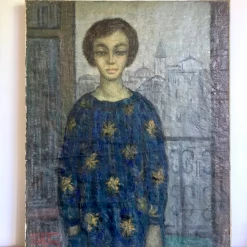 Tuxedo Park Junk Shop Fine Art Antoni Trulls Pons Two Portraits In Oil On Canvas