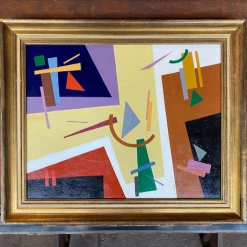 Tuxedo Park Junk Shop Seymour Zayon Geometric Abstract Oil New Arrivals