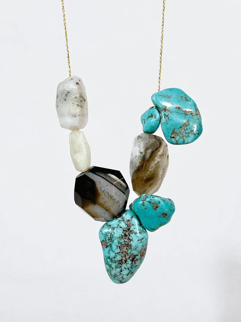 Tuxedo Park Junk Shop Boötes Turquoise And Onyx Necklace New Arrivals 3 Tuxedo Park Junk Shop Boötes Turquoise And Onyx Necklace New Arrivals