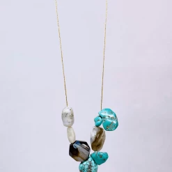 Tuxedo Park Junk Shop Boötes Turquoise And Onyx Necklace New Arrivals