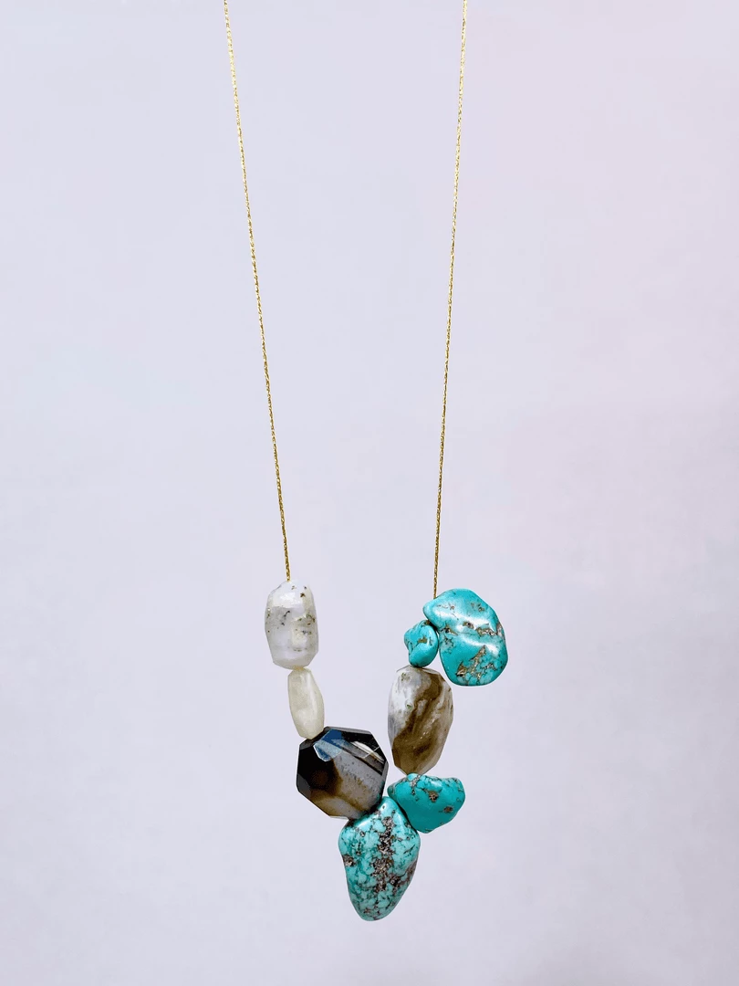 Tuxedo Park Junk Shop Boötes Turquoise And Onyx Necklace New Arrivals 2 Tuxedo Park Junk Shop Boötes Turquoise And Onyx Necklace New Arrivals
