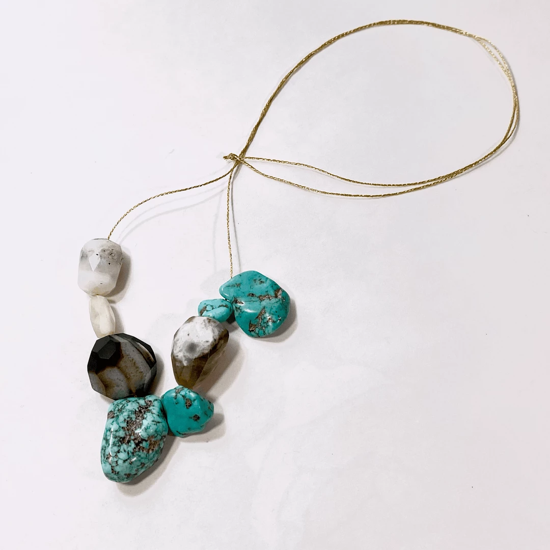 Tuxedo Park Junk Shop Boötes Turquoise And Onyx Necklace New Arrivals 4 Tuxedo Park Junk Shop Boötes Turquoise And Onyx Necklace New Arrivals