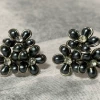 Tuxedo Park Junk Shop Grey Bouquet Rhinestone Earrings New Arrivals