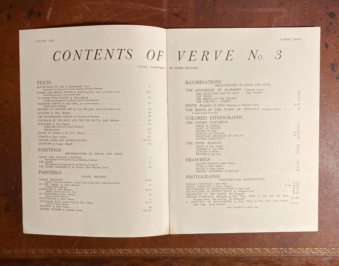 Tuxedo Park Junk Shop VERVE An Artistic And Literary Quarterly Volume 1 No. 3 October - December 1938 3 Tuxedo Park Junk Shop VERVE An Artistic And Literary Quarterly Volume 1 No. 3 October - December 1938