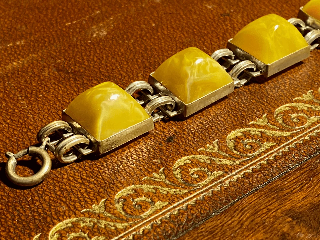 Tuxedo Park Junk Shop New Arrivals Golden Bakelite Sugarloaf Bracelet 2 Tuxedo Park Junk Shop New Arrivals Golden Bakelite Sugarloaf Bracelet