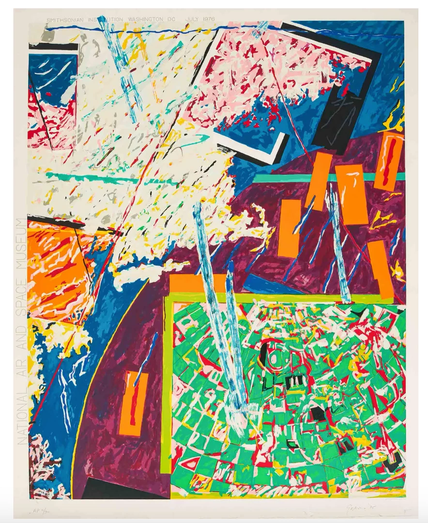 Tuxedo Park Junk Shop Nancy Graves Air & Space Museum Serigraph 1 Tuxedo Park Junk Shop Nancy Graves Air & Space Museum Serigraph