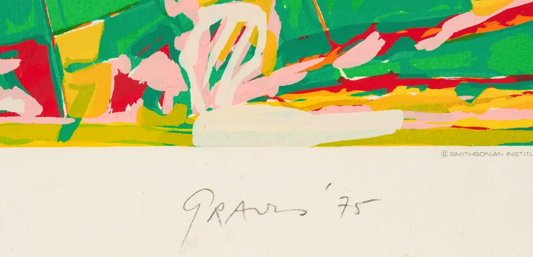 Tuxedo Park Junk Shop Nancy Graves Air & Space Museum Serigraph 3 Tuxedo Park Junk Shop Nancy Graves Air & Space Museum Serigraph