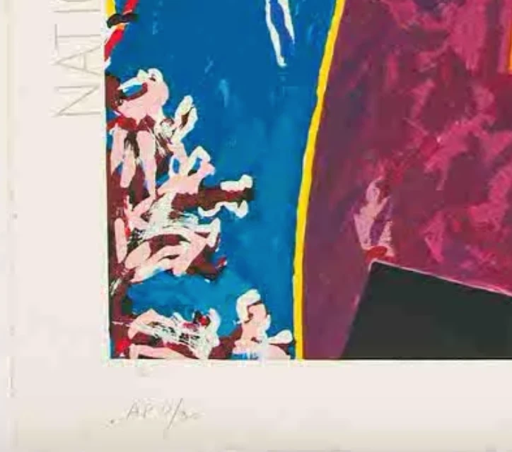 Tuxedo Park Junk Shop Nancy Graves Air & Space Museum Serigraph 2 Tuxedo Park Junk Shop Nancy Graves Air & Space Museum Serigraph