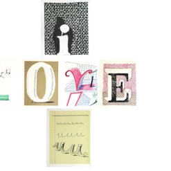 Tuxedo Park Junk Shop Six Letters From Hockney's Alphabet I L O V E U New Arrivals