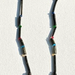 Tuxedo Park Junk Shop Ancient Roman Black Glass Beaded Necklace