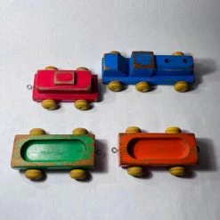 Tuxedo Park Junk Shop New Arrivals Playskool Wooden Train Set Circa 1960