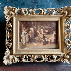 Tuxedo Park Junk Shop Antique Oil Painting Attributed To Andriano Cecci New Arrivals