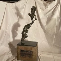 Tuxedo Park Junk Shop Benson A. Selzer Patinated Bronze Sculpture