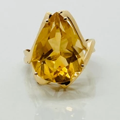 Tuxedo Park Junk Shop New Arrivals 14K Golden Topaz Ring