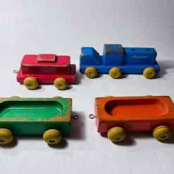 Tuxedo Park Junk Shop New Arrivals Playskool Wooden Train Set Circa 1960