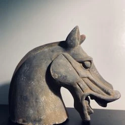Tuxedo Park Junk Shop Antique Han Dynasty Style Horse Head