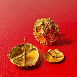 Tuxedo Park Junk Shop 22K Foo Lion Earrings New Arrivals