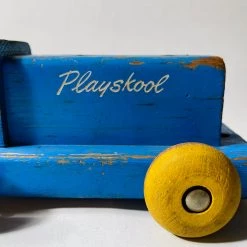 Tuxedo Park Junk Shop New Arrivals Playskool Wooden Train Set Circa 1960