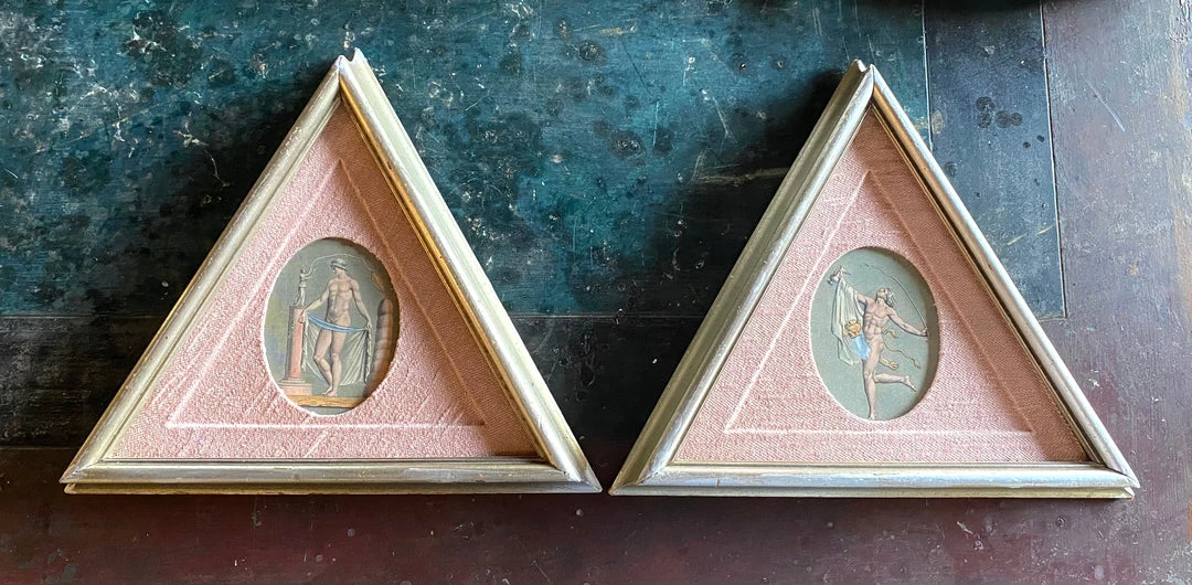 Tuxedo Park Junk Shop New Arrivals A Pair Of Hand-tinted Etchings 1 Tuxedo Park Junk Shop New Arrivals A Pair Of Hand-tinted Etchings